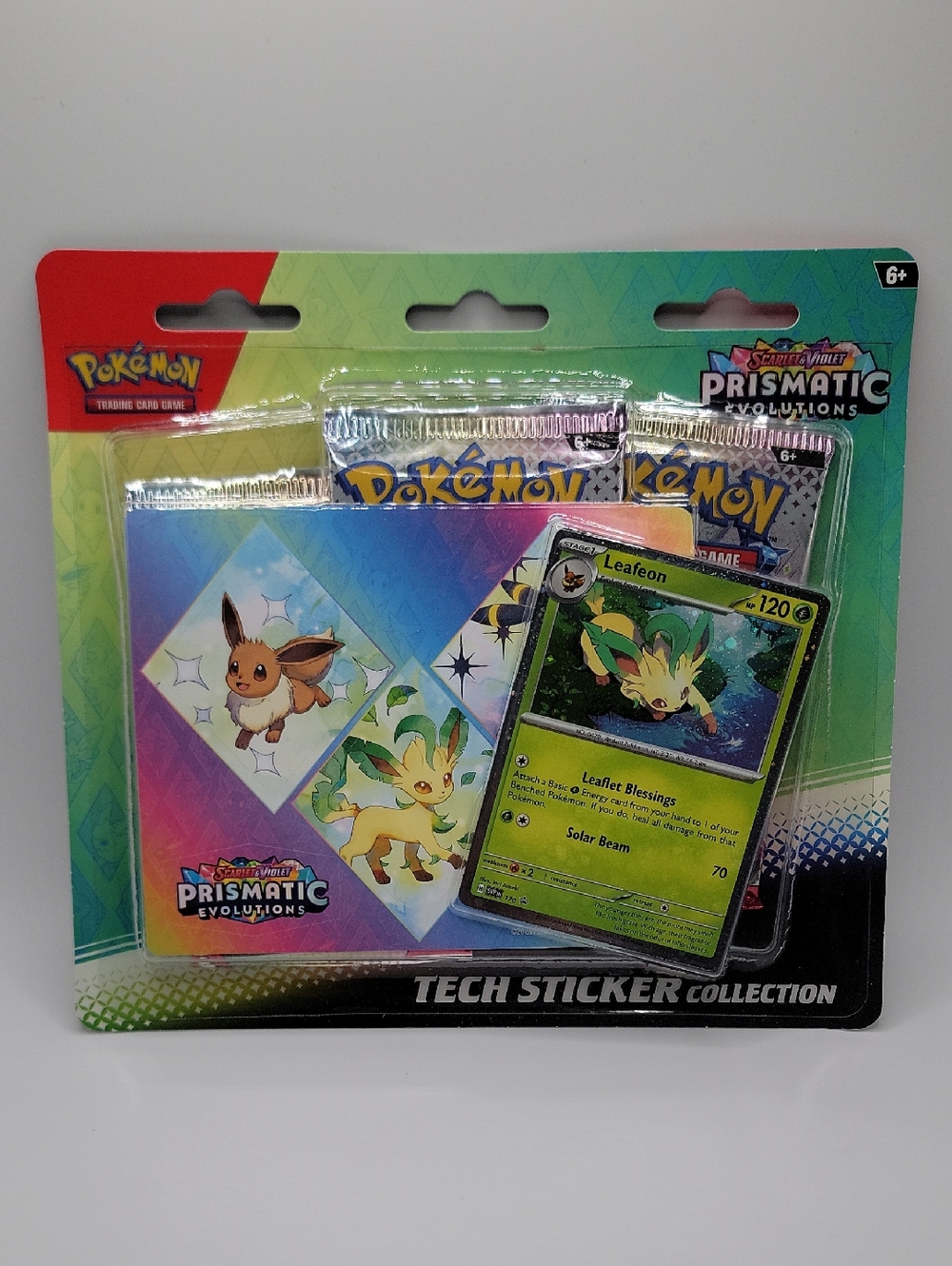 Pokemon Prismatic Evolutions Tech Sticker Collection - Green, Blue, Red